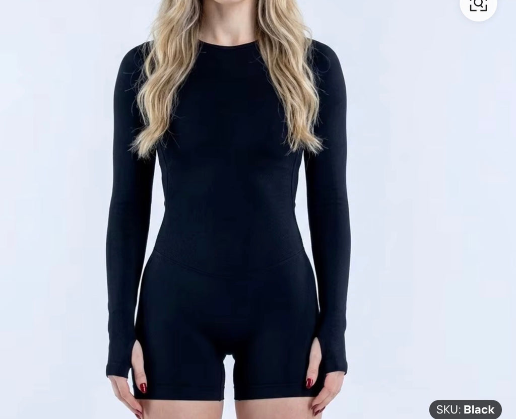 Black bodysuit front view