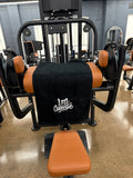 LFG Collective gym towel draped over gym equipment